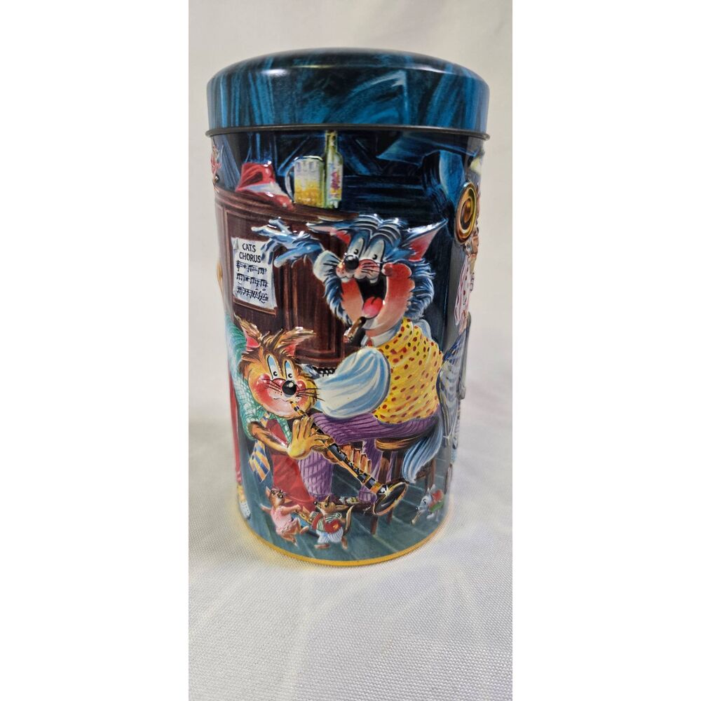 Churchill's Confectionery Jazz Cats money tin coin bank